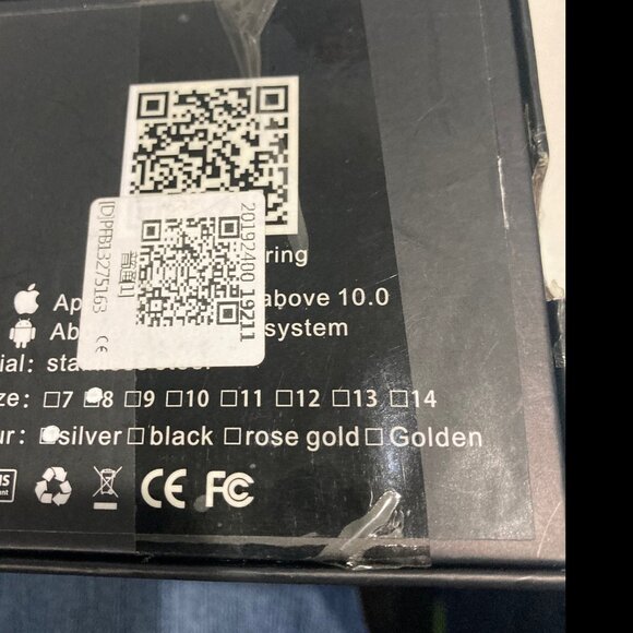 smart ring size 8 color silver - Picture 5 of 11